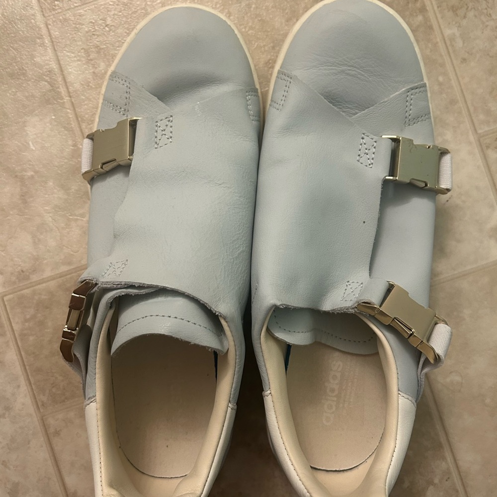 Adidas Women's Sky Blue Buckle Sneakers